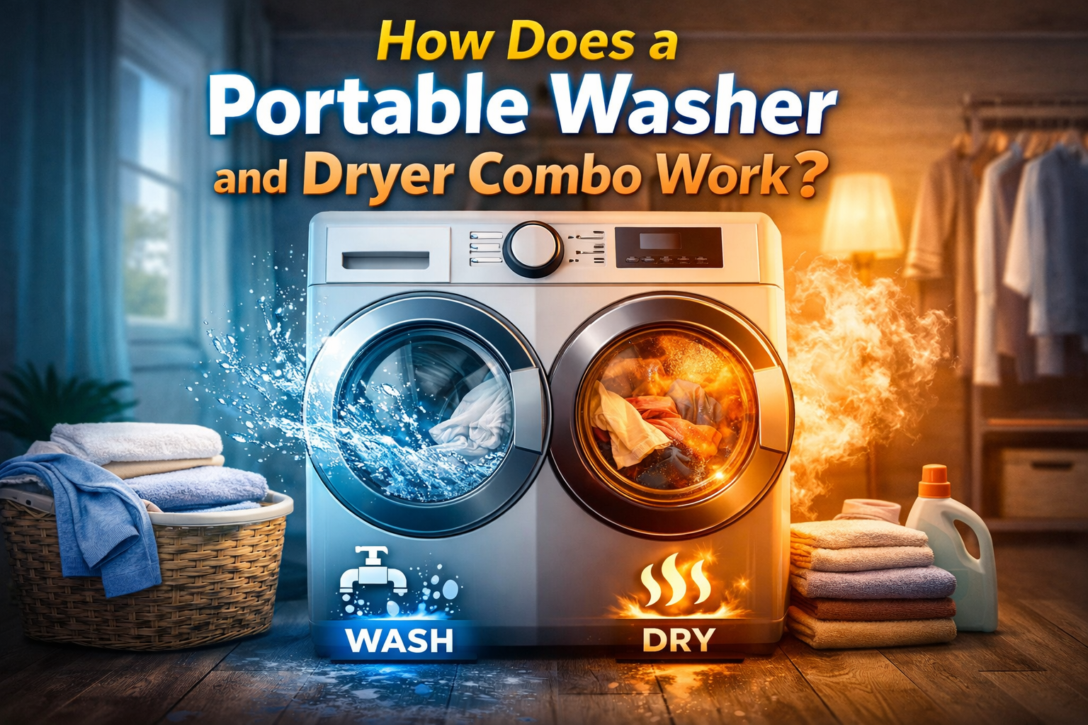 How Does a Portable Washer and Dryer Combo Work?